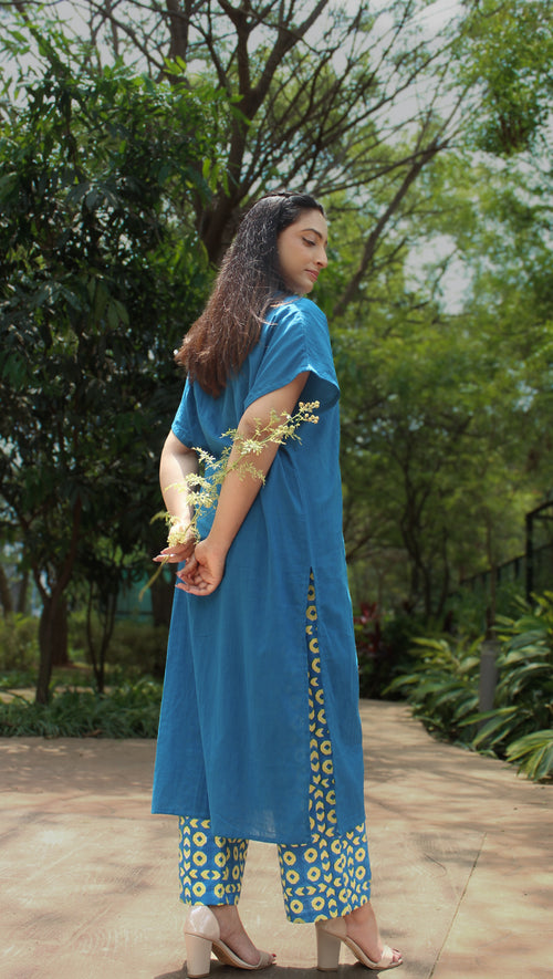 Blue Kurta and Pants