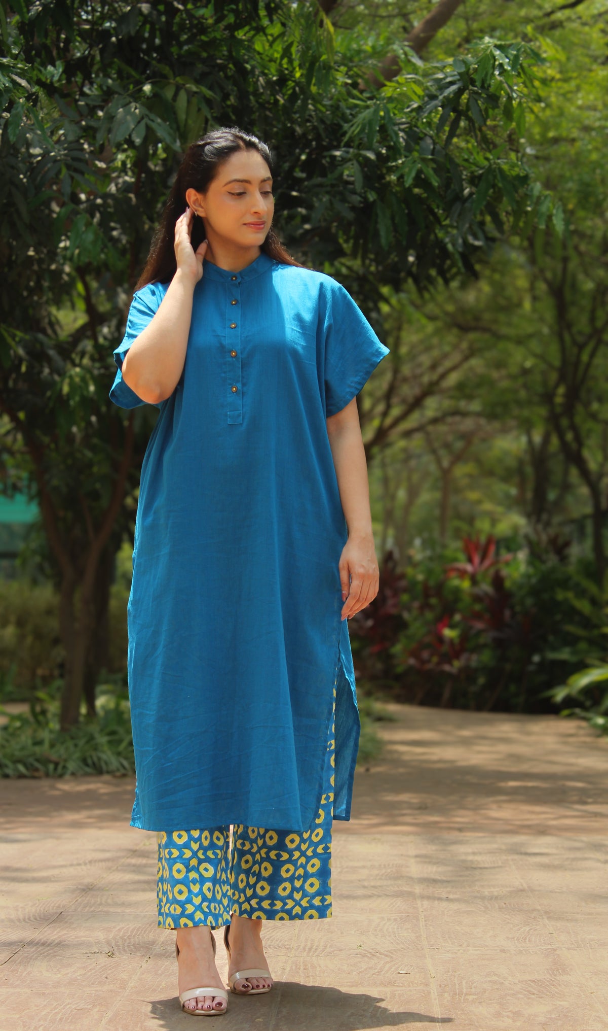 Blue Kurta and Pants