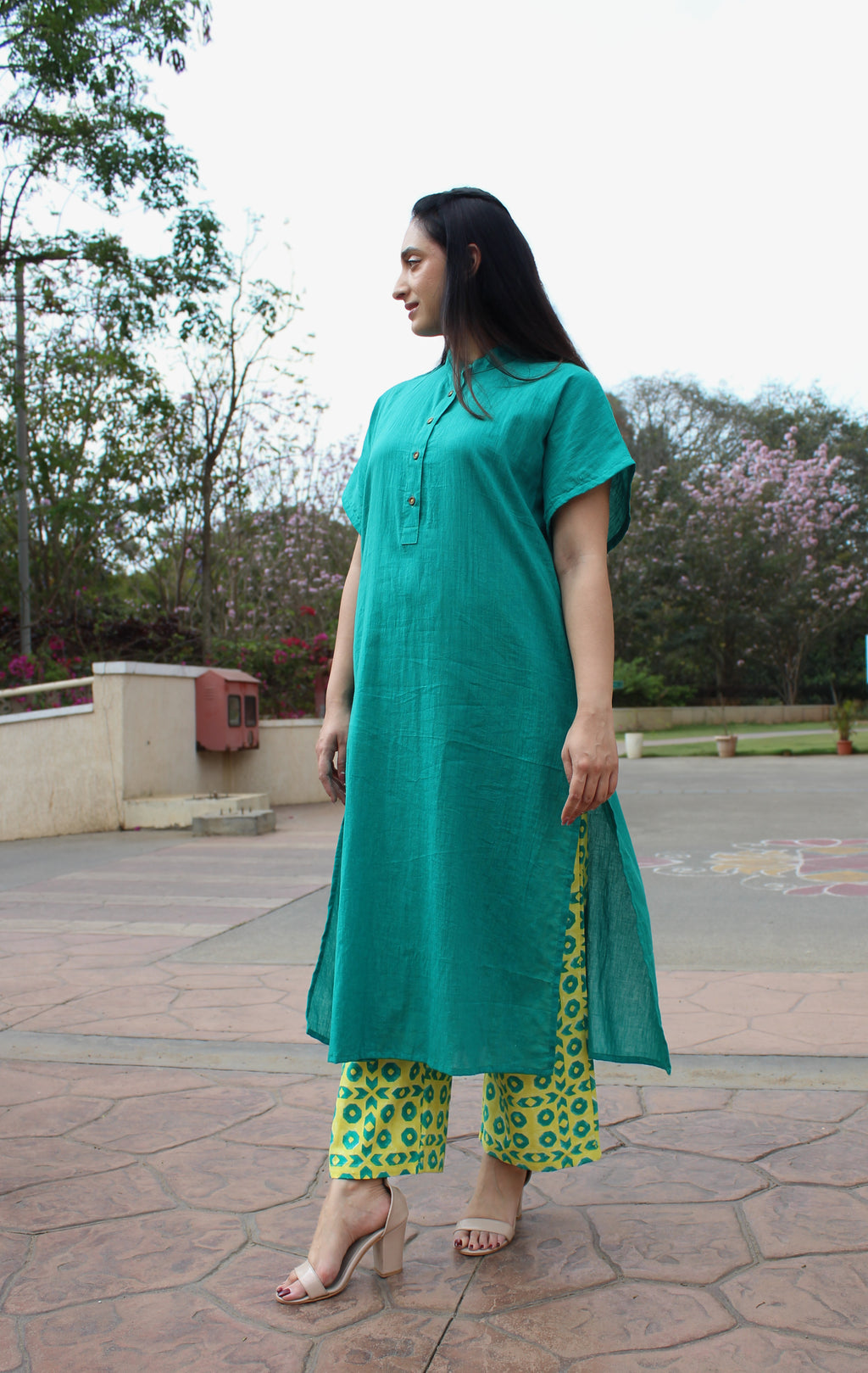 Green Kurta and Pants