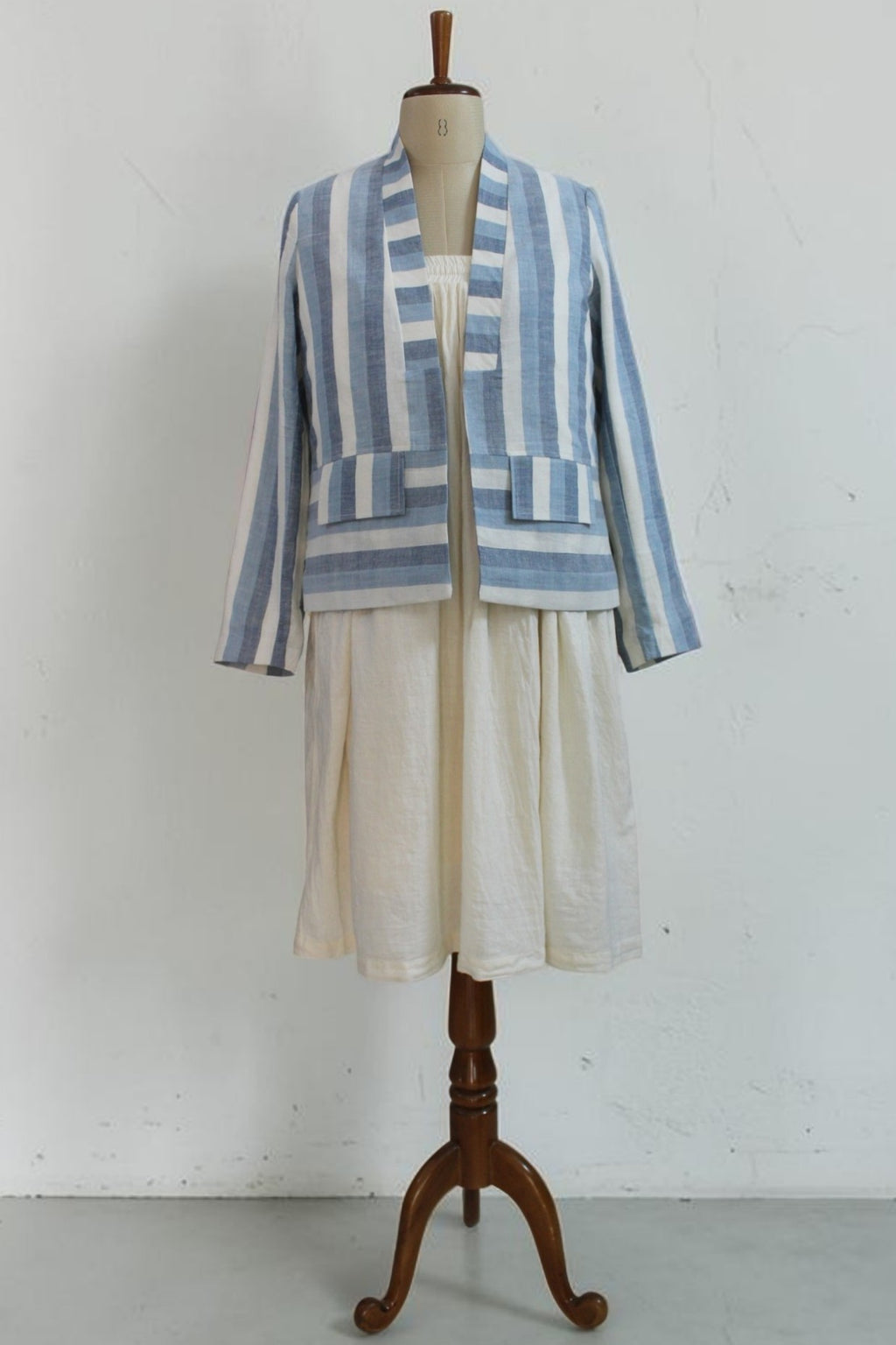 Indigo Stripes Structured Jacket