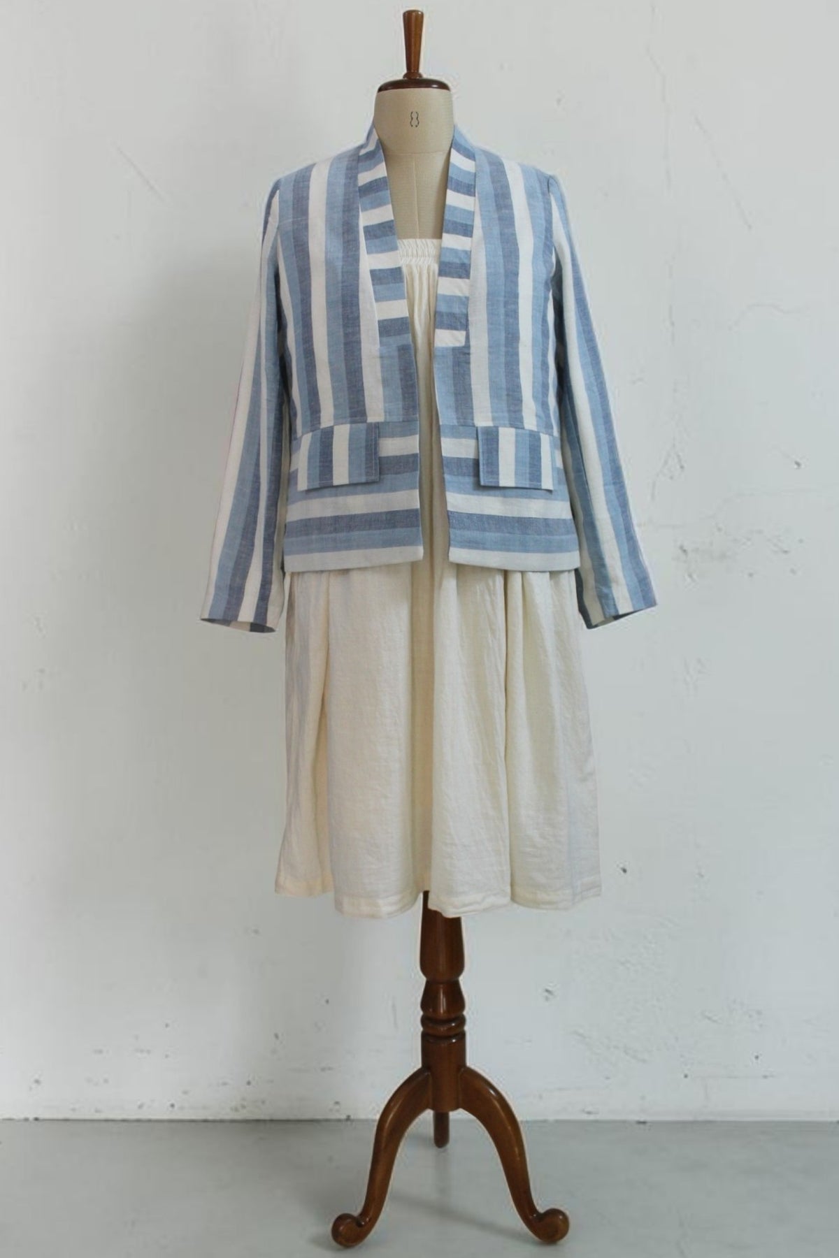 Indigo Stripes Structured Jacket